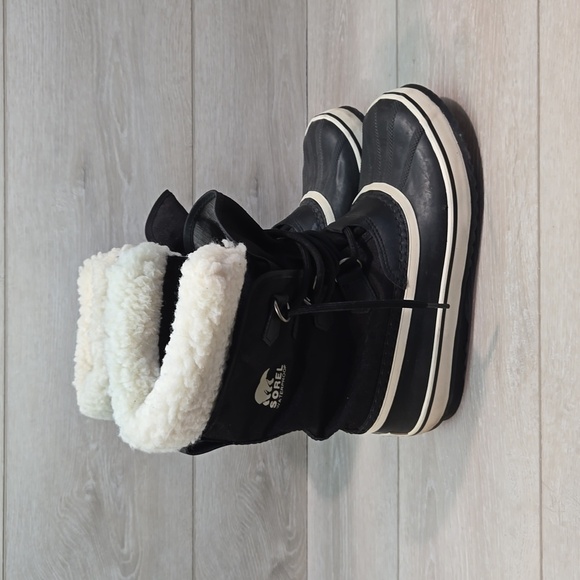 Sorel Women Caribou Waterproof Insulated lined boots rubber shoes sz 8 - Picture 3 of 15